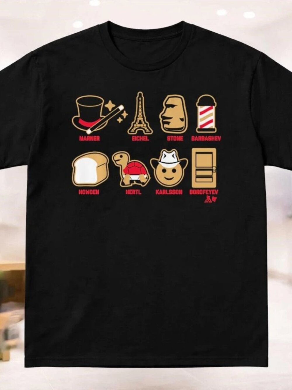 Vegas Hockey Emoji Stars T Shirt